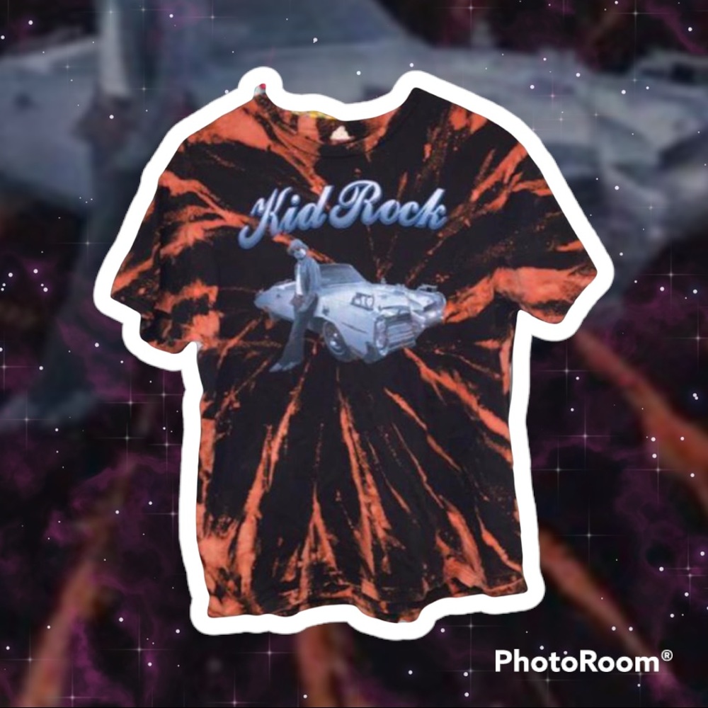 Kid Rock 2011 Tour Bleach Dye Band T